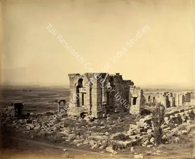 Studio Samuel Bourne & James Craddock (Photographic Studio), Ruins of Martand, Kashmir, Antiquarian Photograph