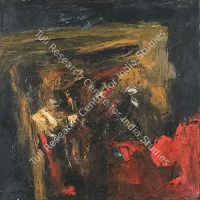 S.H. Raza (Artist), Oliver, 1962, Painting