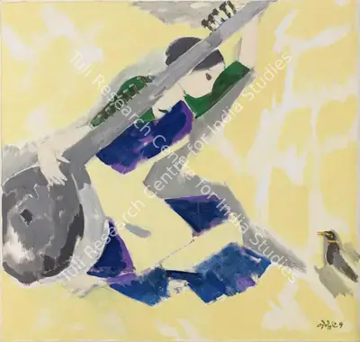 Bendre, N.S. (Artist). Untitled (Pancham). Oil on canvas, 1991 | Painting | FineArts | 00418537