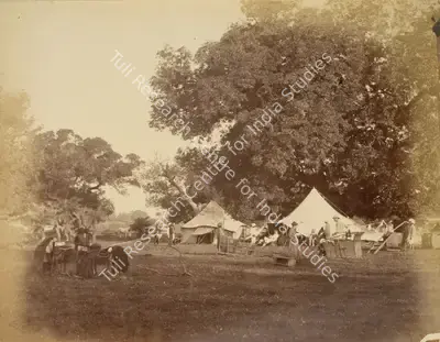 Willoughby Wallace Hooper (Photographer), Tiger Hunt, Antiquarian Photograph