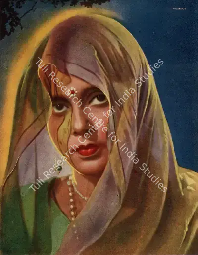 Unknown (Artist), Unknown (Artist), Beena Kumari | Oleograph, July 1943, Oleograph