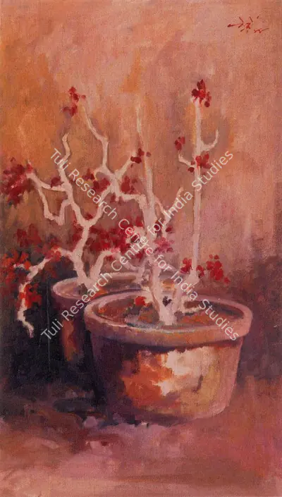 N.S. Bendre (Artist), Still Life, 1944, Painting