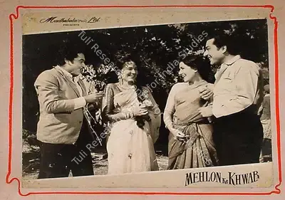 Hyder (Director), Mehlon Ke Khwab, 1960, Lobby Card