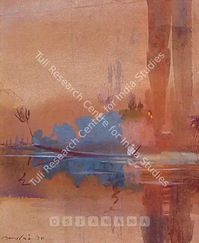 N.S. Bendre (Artist), Kashmir Evening, 1934, Painting