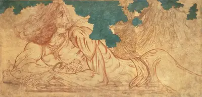 Bose, Nandalal (Artist). Arjuna, 1944 | Painting, AG.Mum/28.03.19, 2019 · Asta Guru