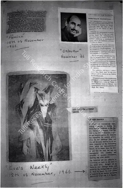 Jehangir Sabavala, 1966, Newspaper Clipping