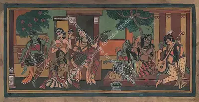 Nandalal Bose (Artist), Musicians Series, 1946, Painting