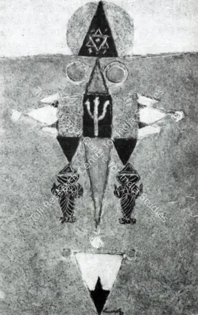 Jayapal Panicker (Artist), Phallic Symbol-B, Painting
