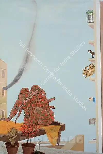 Jagannath Panda (Artist), The Terrace Ii, 2006, Painting