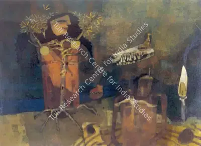 Ganesh Pyne (Artist), Spring, 1975, Painting