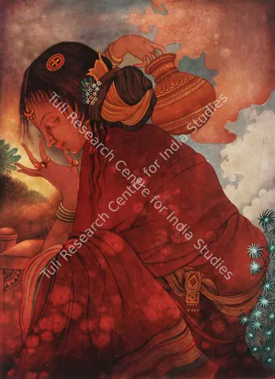 Sarada Ukil (Artist), Pensive Thoughts, 1929, Painting