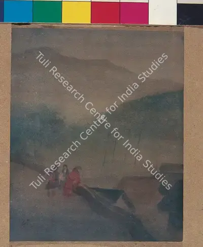 Gaganendranath Tagore (Artist), Bhutia Basti (From Darjeeling Landscape Series), 1915, Painting