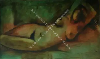 B. Vithal (Artist), Nude, 1966, Painting