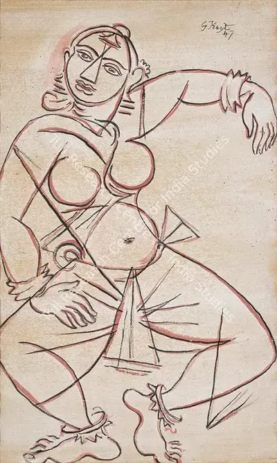 George Keyt (Artist), Untitled, 1947, Painting
