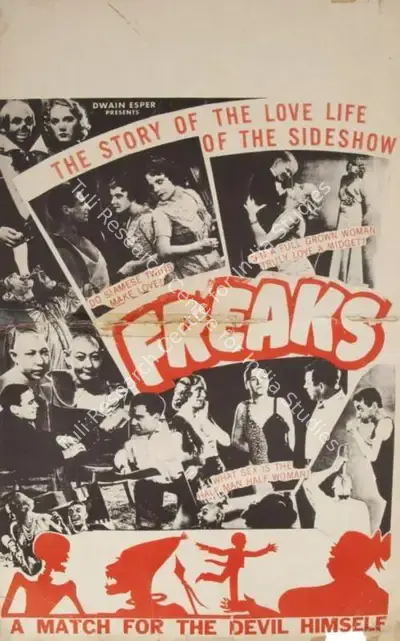 Tod Browning (Producer), Freaks, 1932, Poster