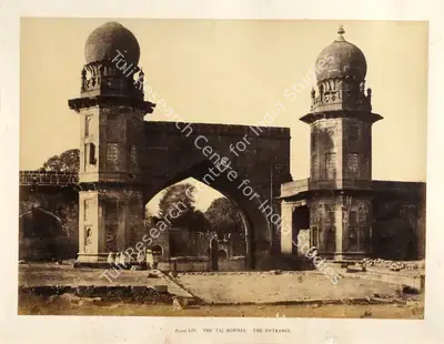 Colonel Thomas Biggs (Photographer), The Taj Bowree. The Entrance, Bijapur, 1855, Antiquarian Photograph