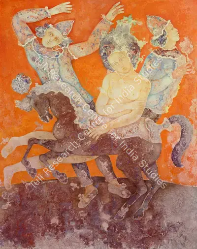 Sakti&nbsp;Burman (Artist), Untitled (Le Cirque), 1981, Painting