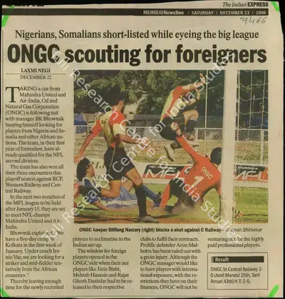 Laxmi Negi (Reporter), ONGC, Scouting for Foreigners, 2006, Newspaper Clipping