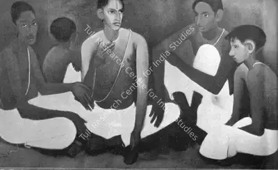 Amrita Sher-Gil (Artist), Brahmacharis, 1941, Painting