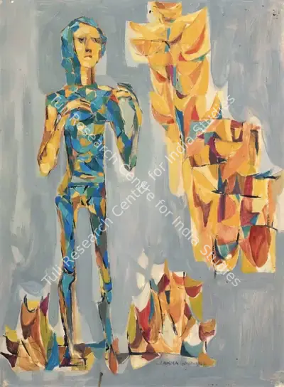 K. Laxma Goud (Artist), Untitled, 1964, Painting