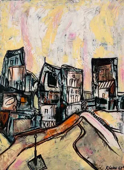 Lance Ribeiro (Artist), Landscape, 1963, Painting
