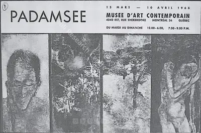 Akbar Padamsee (Artist), Padamsee, 1966, Solo Exhibition Invitation