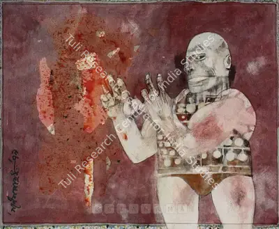 Ganesh Pyne (Artist), Untitled, 1979, Painting