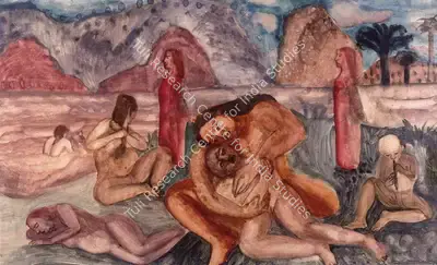 Nalini Malani (Artist), Amongst Mountains And Lakes, 1987, Painting