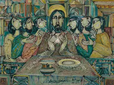 M.S. Suriyamoorthy (Artist), All For Food, 1999, Painting