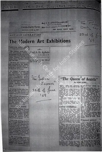 Noel Lobo (Writer), The Queen of hearts, 1969, Newspaper Clipping