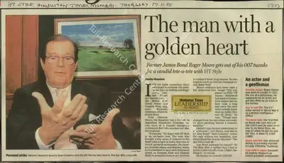 Namita Bhandare (Reporter), The Man With a Golden Heart, 2005, Newspaper Clipping