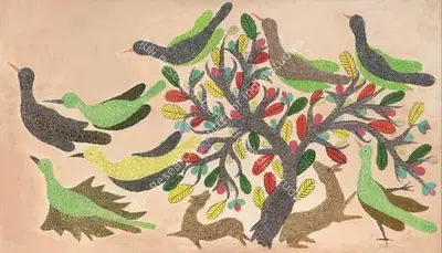 Jangarh Singh Shyam (Artist), Untitled, 1996, Painting