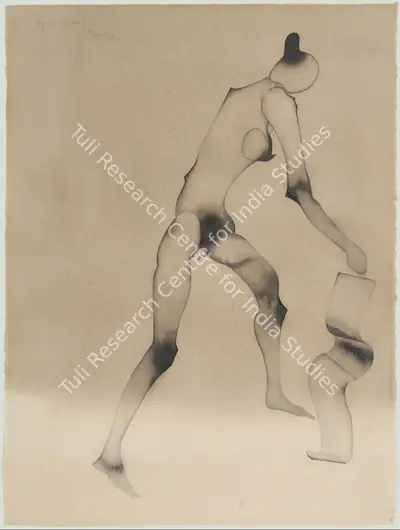 Atul Dodiya (Artist), Falling Scroll, 2012, Painting