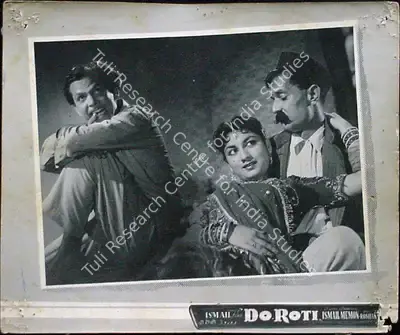 P. John (Cinematographer), Do Roti, 1957, Lobby Card