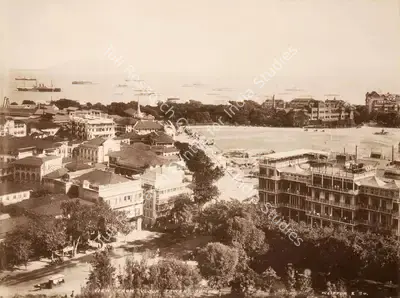 Studio Clifton & Co. (Photographic Studio), View from Clock Tower Bombay, 1900, Antiquarian Photograph