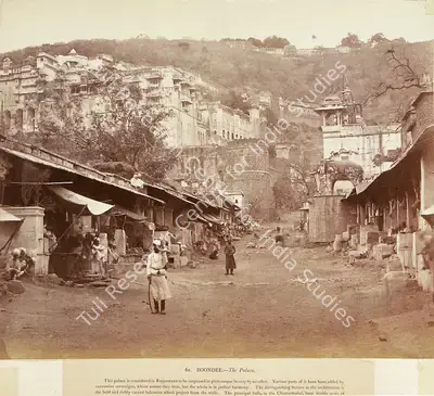 Eugene Clutterbuck Impey (Photographer), Boondee - The Palace, 1860, Antiquarian Photograph