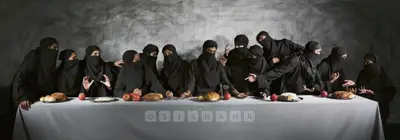 Vivek Vilasini (Artist), Last Supper - Gaza, 2008, Painting