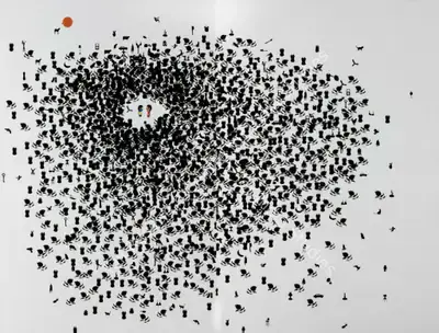 Thukral & Tagra (Artist), Homosapiens-Brainstorm, 2006, Painting