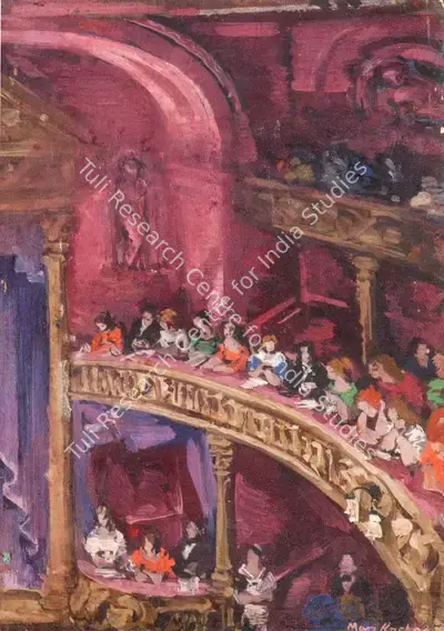Mary Krishna (Artist), At The Ballet, Painting