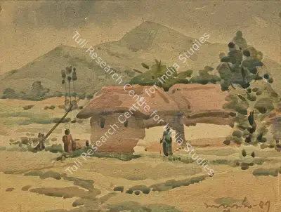 Lalu Prasad Shaw (Artist), Untitled, 1957, Painting