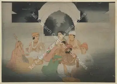Abanindranath Tagore (Artist), A Moonlight Music Party, Graphic Art