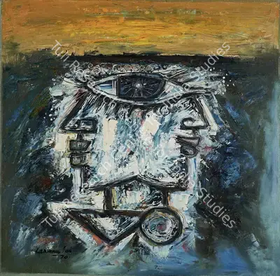 Laxman Pai (Artist), Eye, 1970, Painting