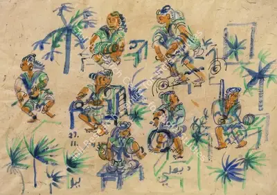 Leela&nbsp;Mukherjee (Artist), Untitled, 1993, Painting