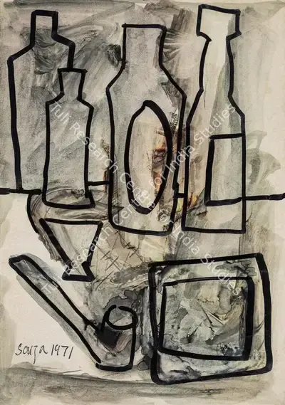 F.N. Souza (Artist), Untitled, 1971, Drawing