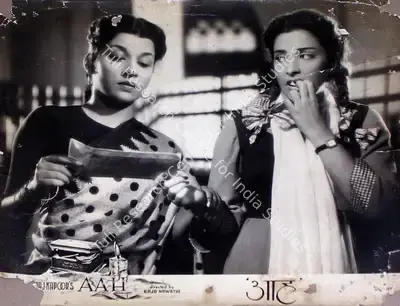 Jaywant Pathare (Cinematographer), Aah, 1953, Lobby Card