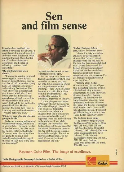 Unknown (Writer). Sen and film sense. Unknown, n.d. | Essay | CinemaEducation | 00554009