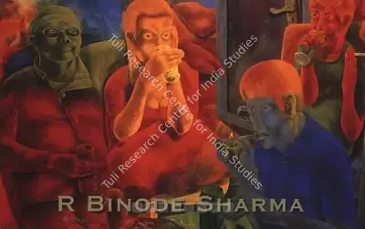 Radha Binod Sharma (Artist), R. Binod Sharma, 2002, Solo Exhibition Invitation