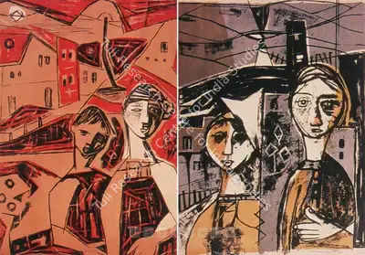 Ramkumar (Artist), Untitled, 1957, Graphic Art