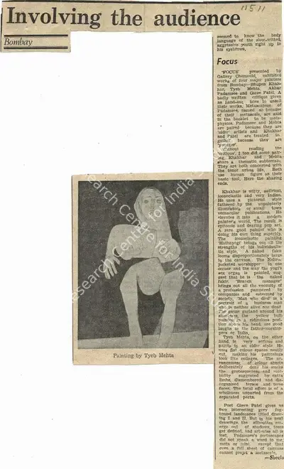 Involving the Audience, Newspaper Clipping