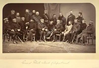John Burke (Photographer), General Roberts & Heads of Department, Antiquarian Photograph